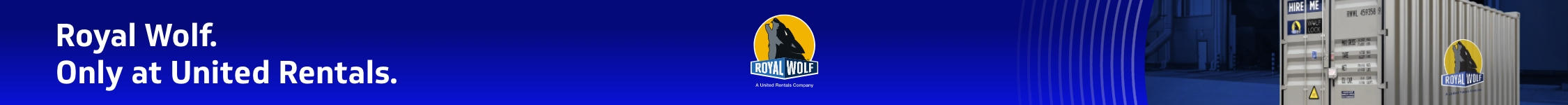 Royal Wolf. Uniquement chez United Rentals