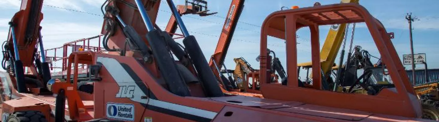 chantier avec équipement