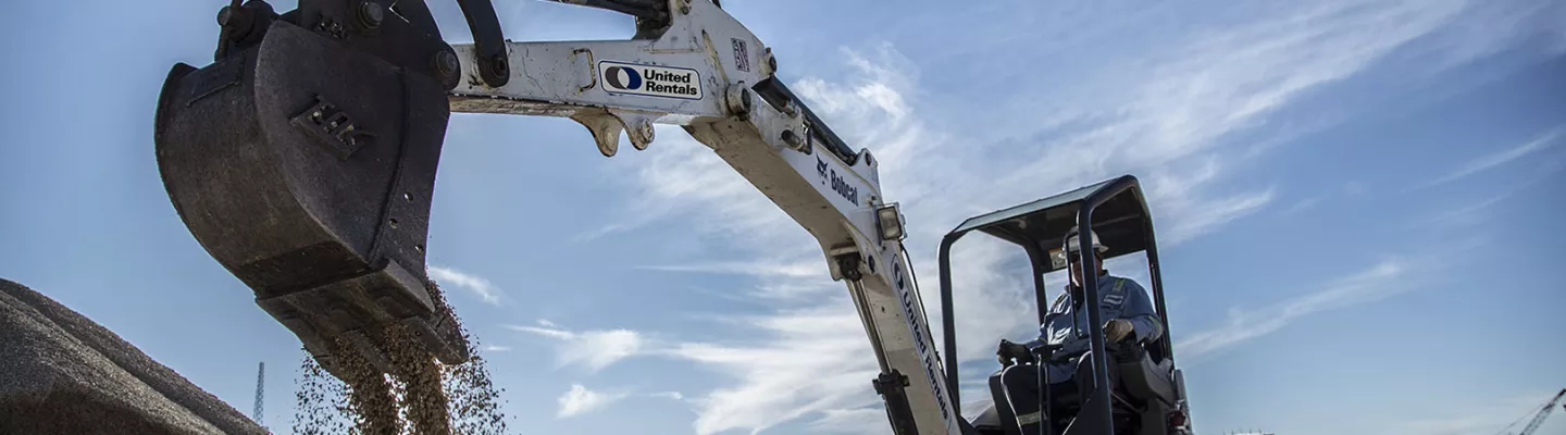 excavatrice sur le chantier