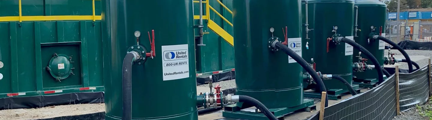 Réservoirs de filtration verts