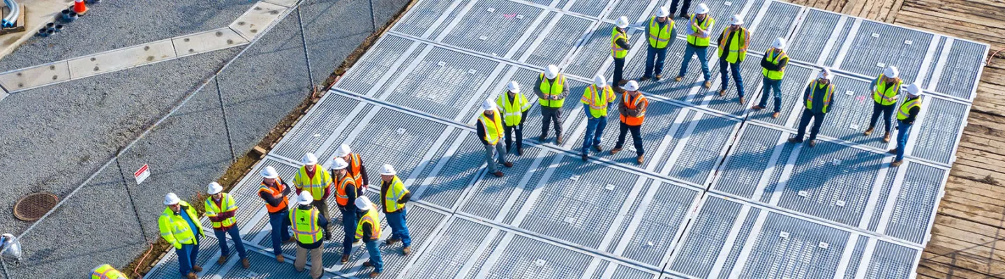 Tapis de mise à la terre EPZ sur le chantier