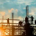 L’échafaudage sur un chantier