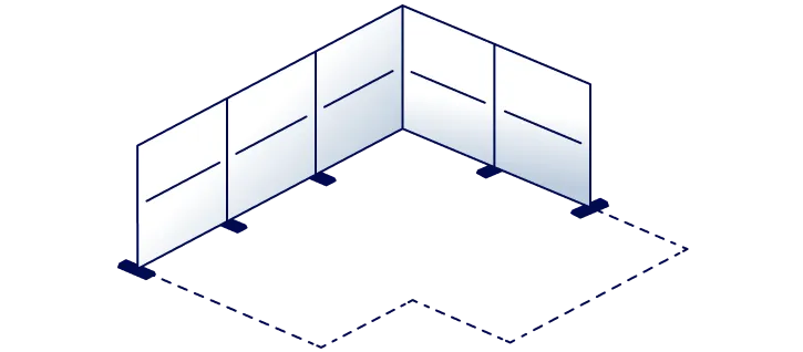 Illustration de livraison pour clôture temporaire