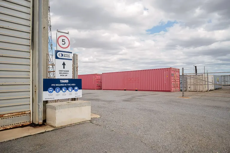 Conteneur de stockage autonome sur place Geraldton