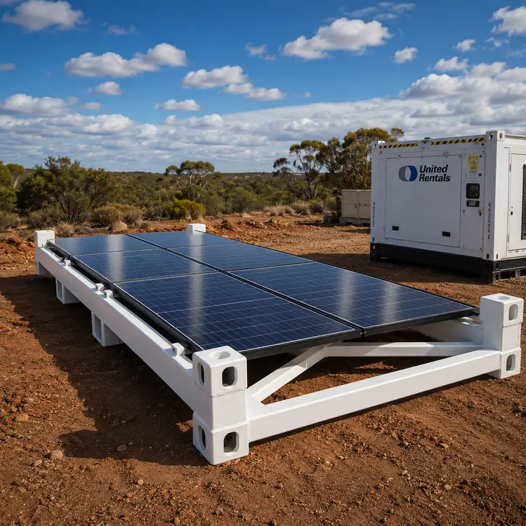 Plateforme solaire de 6 m