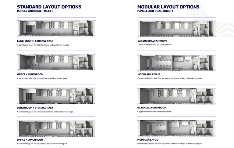 Options du plan de plancher du hub du site solaire
