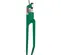 Pince de sertissage des cosses de câble Greenlee verte et argentée, manuelle