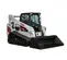 Chargeuse à chenilles compacte BOBCAT blanche, noire et rouge 1 542 kg