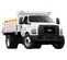Camion-benne Ford blanc