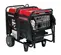 Génératrice portative de 10 000 à 11 900 W HONDA rouge et noire, essence