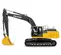 Excavatrice JOHN DEERE jaune et grise 30,4 à 30,8 t