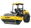 Rouleau vibratoire à siège à tambour lisse simple Bomag jaune