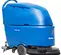 Laveuse à planchers à conducteur accompagnant Nilfisk bleue
