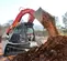 Chargeuse à chenilles compacte Takeuchi rouge