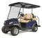 Voiturette de golf électrique Clubcar Tempo bleu et marron