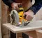 Scie circulaire DEWALT jaune, grise et noire, 18,4 cm, sans fil, électrique