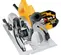 Scie circulaire DEWALT jaune, grise et noire, 18,4 cm, électrique