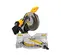 Scie à onglet mixte DEWALT jaune, grise et noire, 30 cm, électrique