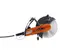 Scie à béton pneumatique HUSQVARNA orange, noire et argent, 30,5 à 36,6 cm