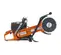 Ébouteuse à béton HUSQVARNA orange, noire et argent, 22,8 cm, essence