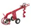 Tarière une personne LITTLE BVR rouge, 11 ch, 182,9 cm de profondeur, hydraulique