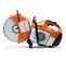 Ébouteuse à béton Stihl orange et blanche de 30 cm