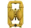 Pompe à membrane VERSAMATIC jaune, 7,6 cm, à air