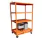 Soudeuse WORKSITE orange et grise, 350 A, 6 emplacements, plusieurs opérateurs