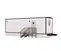 9,7 x 2,4 m Remorque de bureau, 1 bureau, espace de stockage