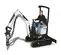 Mini-excavatrice Bobcat blanche et noire