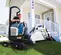 Mini-excavatrice Bobcat blanche et noire