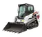 Chargeuse à chenilles compacte BOBCAT blanche et noire