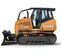 Bulldozer CASE orange et gris de 90 à 95 ch