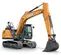 Excavatrice CASE orange et grise 13,1 à 17,2 t