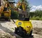 Compacteur à plaque vibratoire jaune et noire pour mini-excavatrice