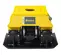 Compacteur à plaque vibratoire jaune et noire pour mini-excavatrice