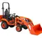 Tracteur compact KUBOTA orange et noir de 24 à 25 ch