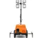 Tour d’éclairage GENERAC orange et noire remorquable (spécification de point biseauté)