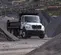 Camion-benne Freightliner blanc et noir