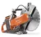 Scie à tronçonner électrique Husqvarna orange et argentée