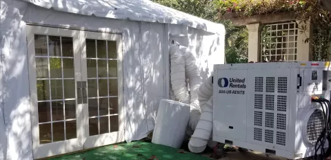 Climatiseur de tente pour événement