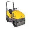 Rouleau vibratoire à siège à double tambour lisse Wacker Neuson jaune