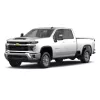 Camionnette Chevrolet blanche d’une demi-tonne
