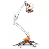 Nacelle élévatrice tractable électrique Snorkel blanche, orange et noire