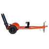 Remorque Ditch Witch orange pour trancheuse à conducteur accompagnant avec rampe verticale
