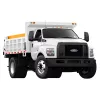 Camion-benne Ford blanc