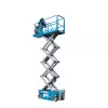 GENIE bleu et gris 5,8&nbsp;m Plateforme élévatrice, électrique, étroite