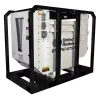Transformateur abaisseur de 1&nbsp;000&nbsp;kVA blanc et noir, 4&nbsp;160&nbsp;V à 480&nbsp;V