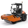 Rouleau vibratoire à siège à tambour lisse simple Hamm orange