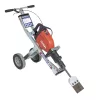 Marteau de démolition et chariot de décapeuse à carrelage MAKINEX rouge et argent, classe de poids 15,9 kg